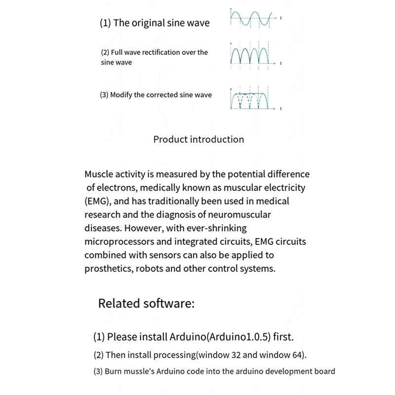 T24C 5X Muscle Electrical Sens - Muscle Sensor Emg review and price